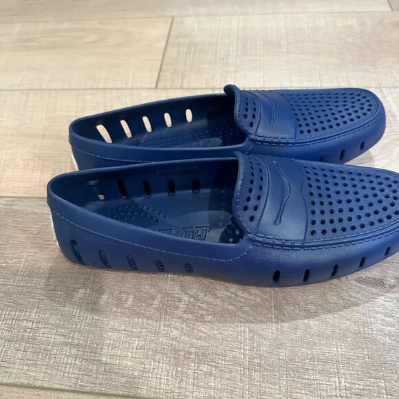 FLOAFER MENS BLUE DRIVING SHOES SIZE 9 - Picture 3 of 8